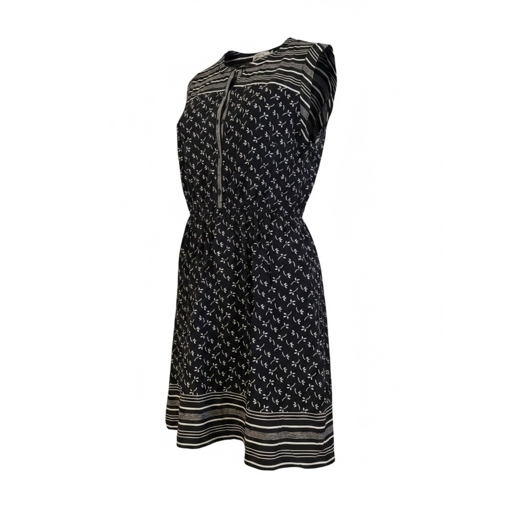 LOFT Outlet Women's Sleeveless Navy Floral Stripe Dress Size Large NWT Rayon